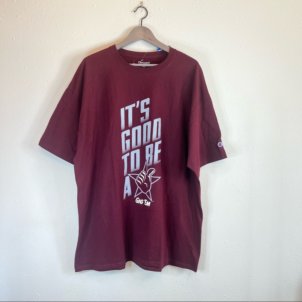 Champion Men’s It’s A Good To Be a Star Burgundy Tee/Sz:2X/NWT/Final Sale